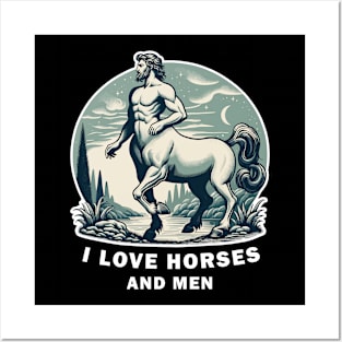 Centaur Ancient greek Mythical beast, funny graphic t-shirt, for women who love horses and men. Posters and Art